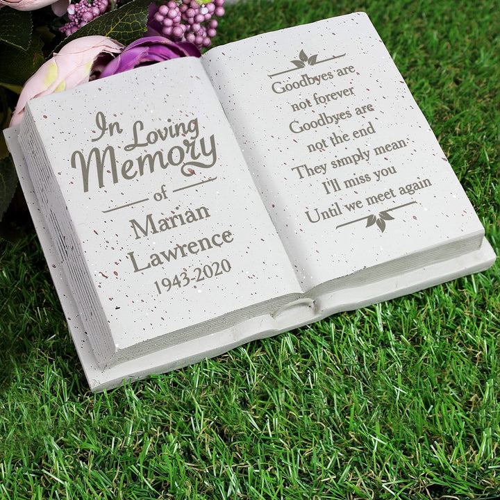 Personalised Memento Ornaments Personalised In Loving Memory Memorial Book