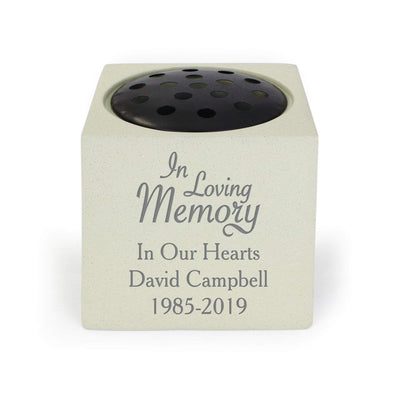 Personalised Memento Memorials Personalised In Loving Memory Memorial Vase