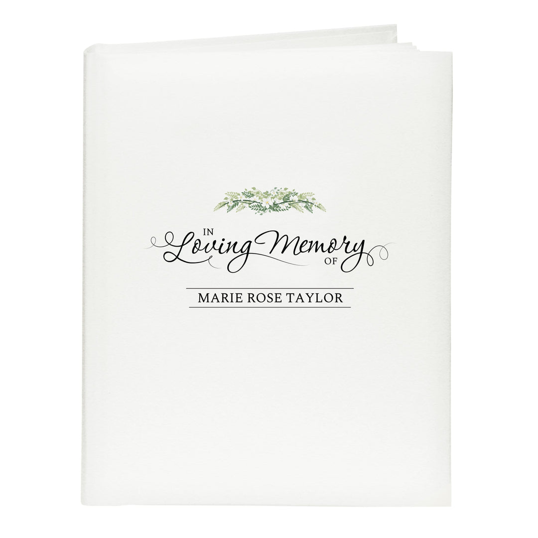 Personalised Memento Photo Frames, Albums and Guestbooks Personalised In Loving Memory Traditional Album