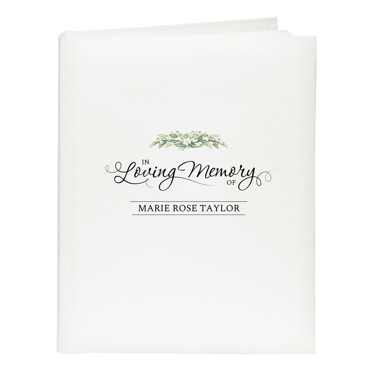 Personalised Memento Photo Frames, Albums and Guestbooks Personalised In Loving Memory Traditional Album