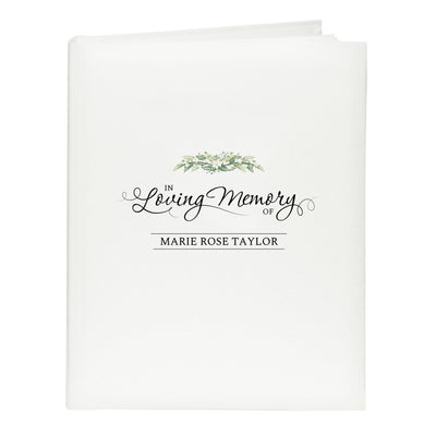 Personalised Memento Photo Frames, Albums and Guestbooks Personalised In Loving Memory Traditional Album
