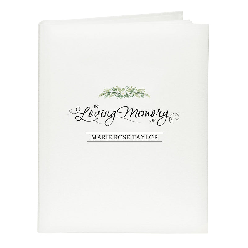 Personalised Memento Photo Frames, Albums and Guestbooks Personalised In Loving Memory Traditional Album