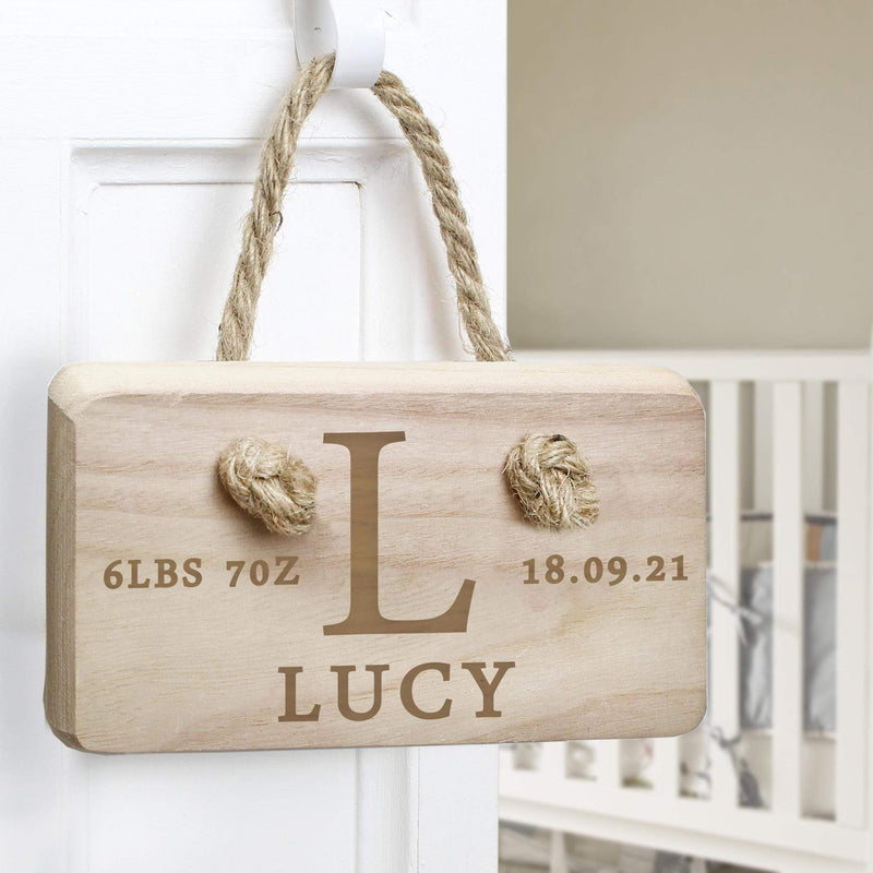 Personalised Memento Personalised Initial Wooden Sign