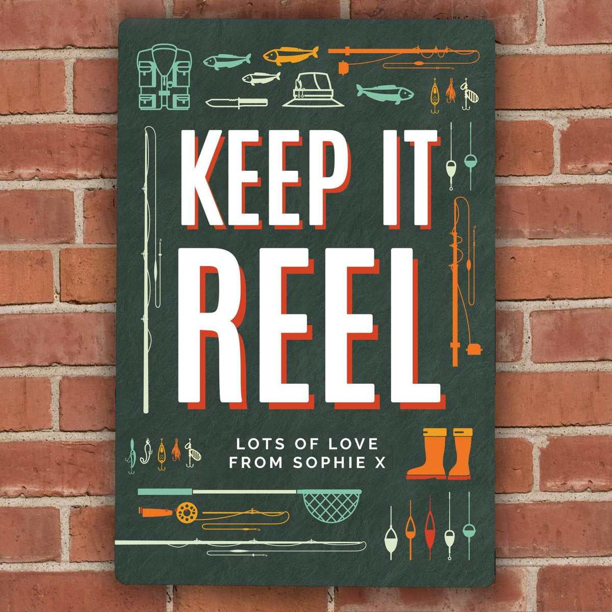 Personalised Memento Hanging Decorations & Signs Personalised Keep It Reel Metal Sign