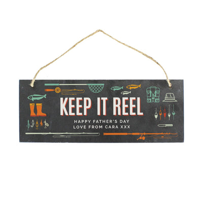 Personalised Memento Slate Personalised ""Keep It Reel"" Printed Hanging Slate Plaque