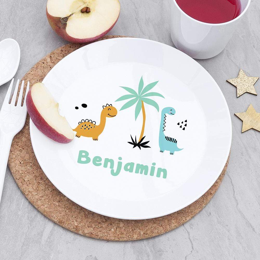 Treat Personalised Kids Cute Dinosaur Dining Set