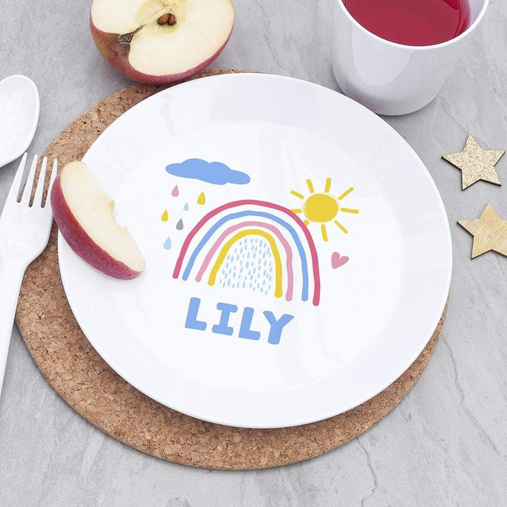 Treat Personalised Kids Rainbow Dining Set