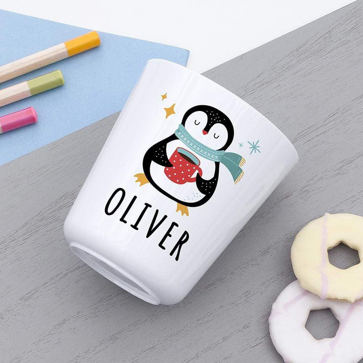 Treat Personalised Kids Winter Penguin Plastic Dining Set