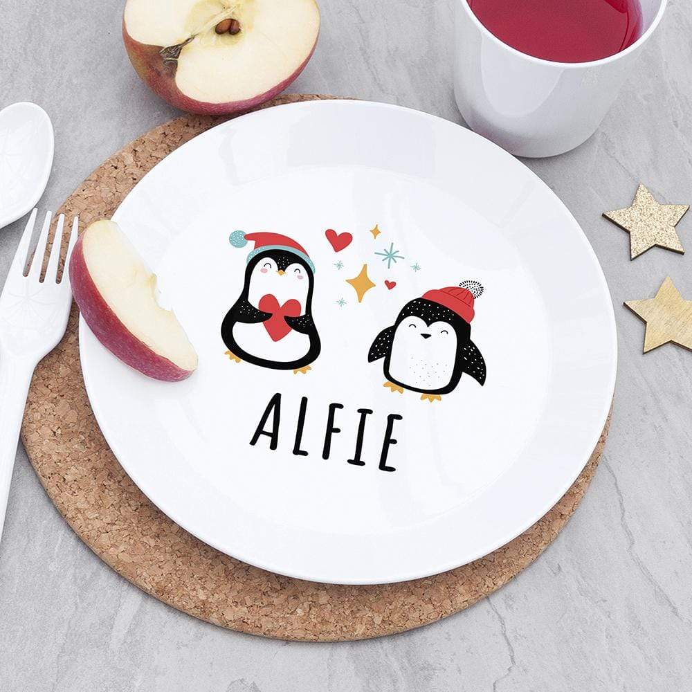 Treat Personalised Kids Winter Penguin Plastic Dining Set