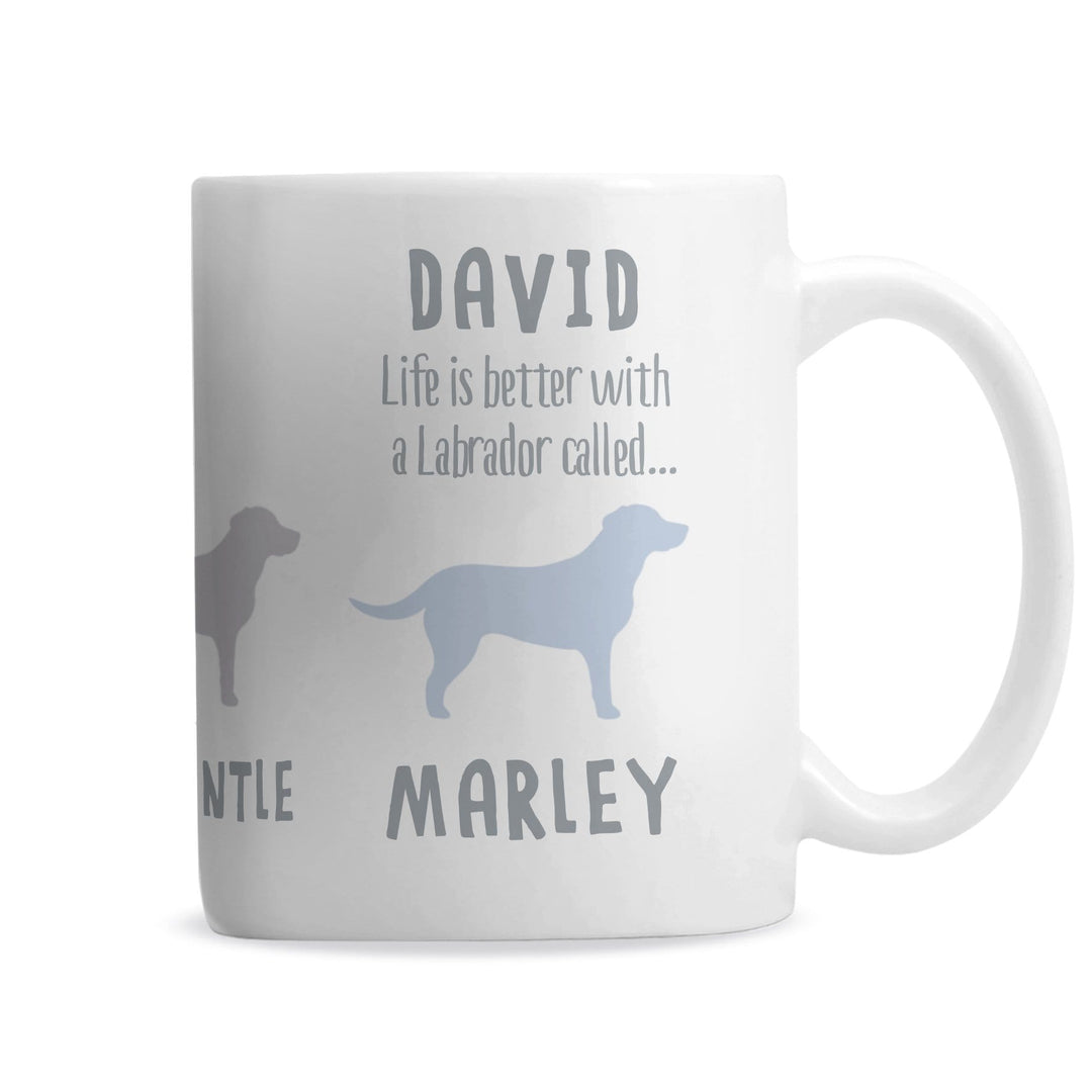 Personalised Memento Mugs Personalised Labrador Dog Breed Mug