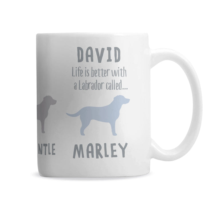 Personalised Memento Mugs Personalised Labrador Dog Breed Mug