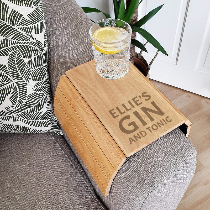 Personalised Memento Personalised Large Free Text Wooden Sofa Tray