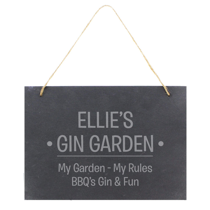 Personalised Memento Hanging Decorations &amp; Signs Personalised Large Hanging Slate Sign