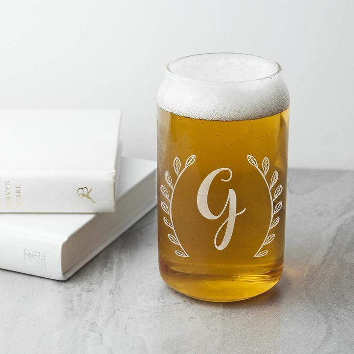 Treat Personalised Leaf Design Can Glass