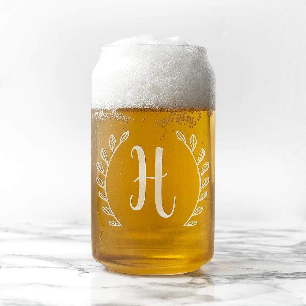 Treat Personalised Leaf Design Can Glass