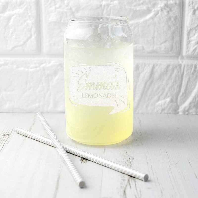 Treat Personalised Lemonade Can Glass
