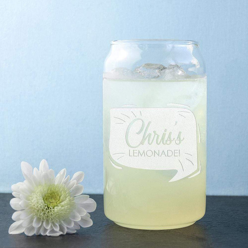 Treat Personalised Lemonade Can Glass
