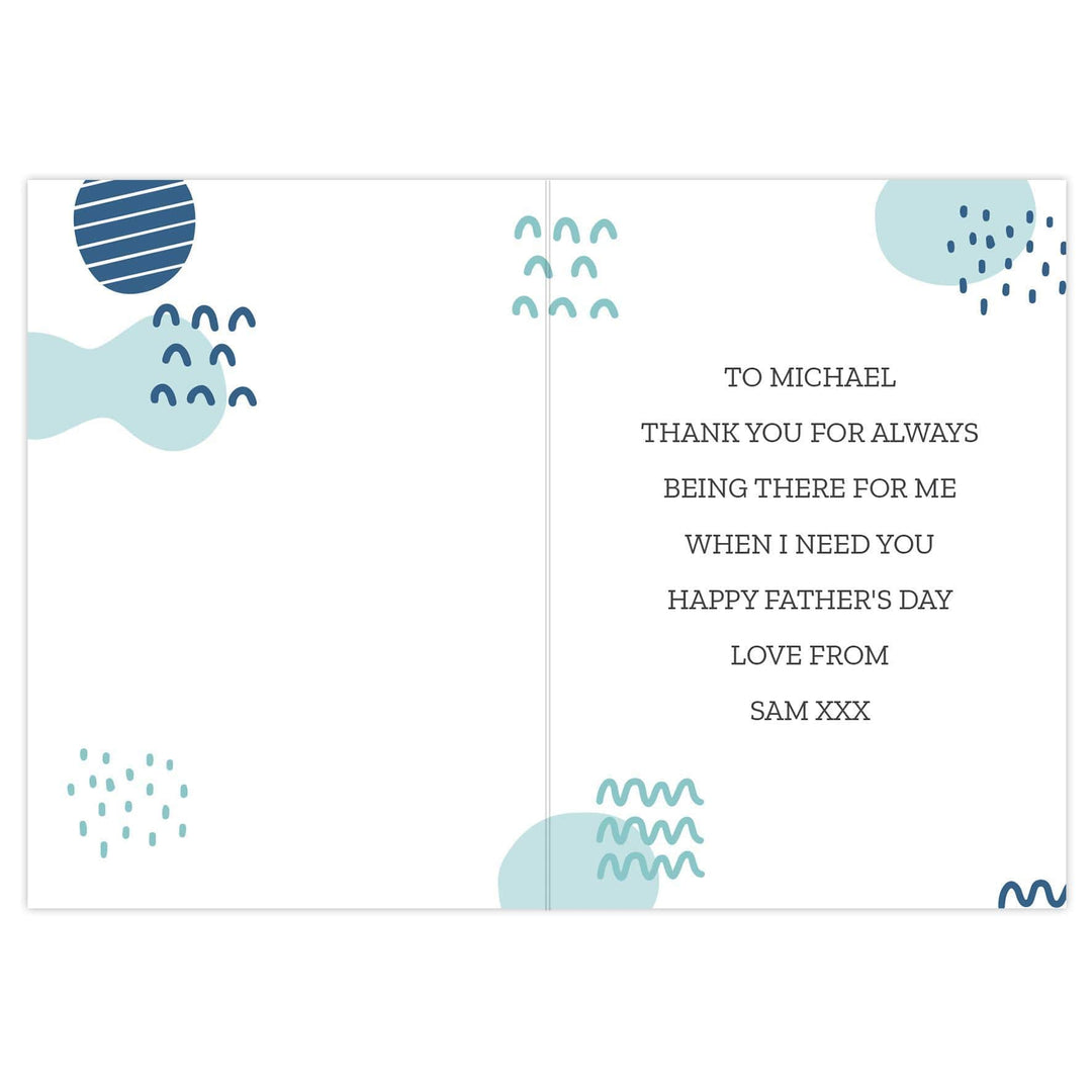 Personalised Memento Personalised Like A Dad To Me Card