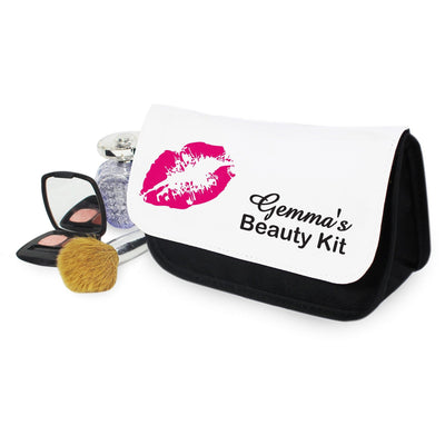 Personalised Memento Textiles Personalised Lips Make Up Bag