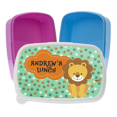 Treat Personalised Little Lion Lunch Box