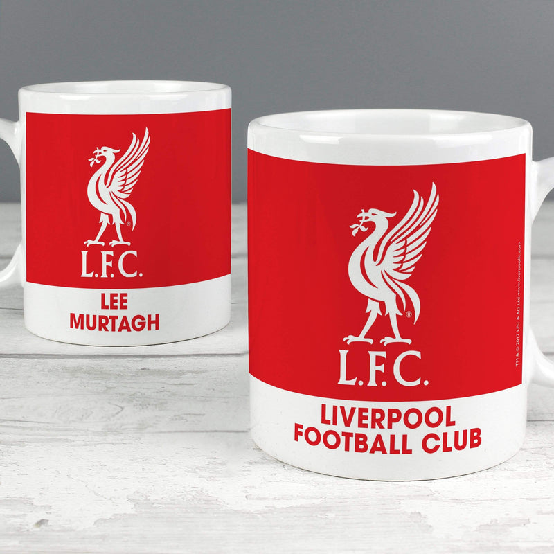 Personalised Memento Mugs Liverpool FC Bold Crest Mug
