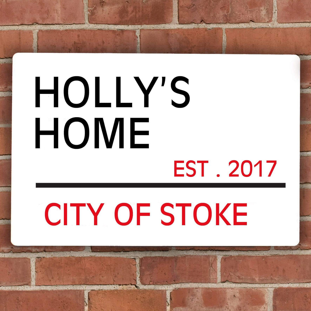 Personalised Memento Hanging Decorations &amp; Signs Personalised London Street Sign