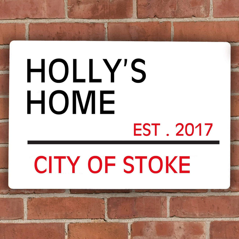 Personalised Memento Hanging Decorations & Signs Personalised London Street Sign