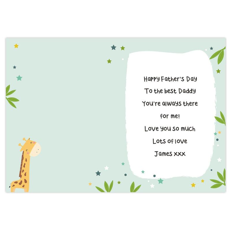 Personalised Memento Personalised Look Up To You Giraffe Card