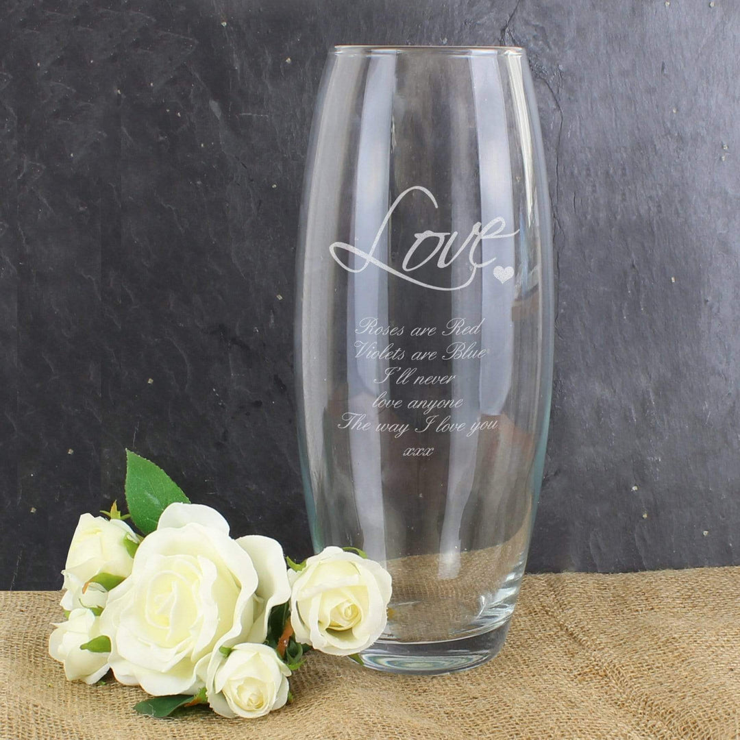 Personalised Memento Vases Personalised Love Bullet Vase