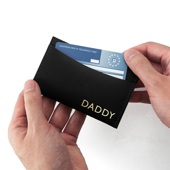 Personalised Luxury Leather Card Holder