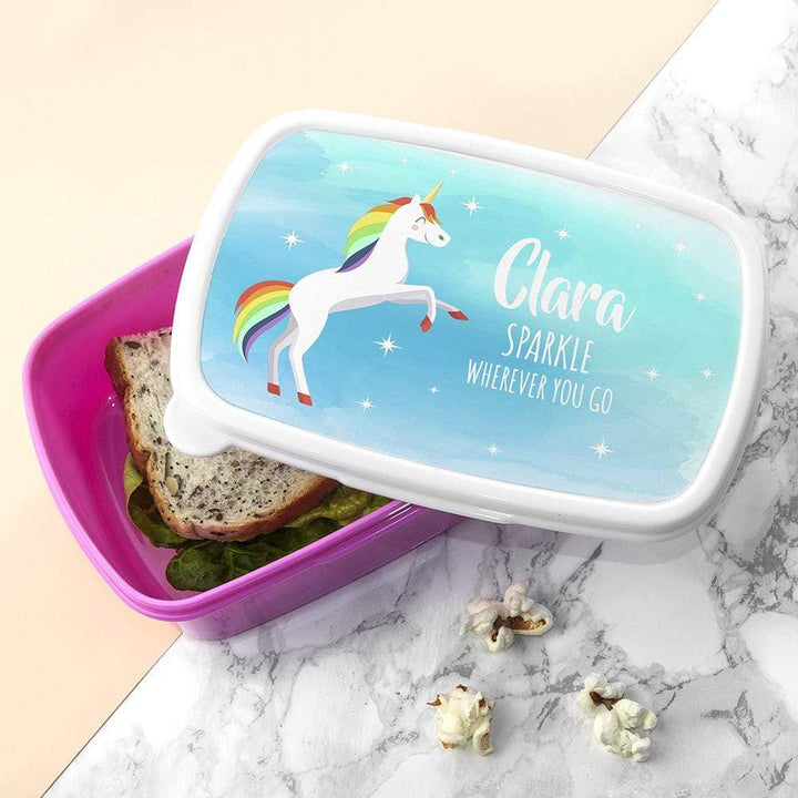 Treat Personalised Magical Unicorn Lunch Box