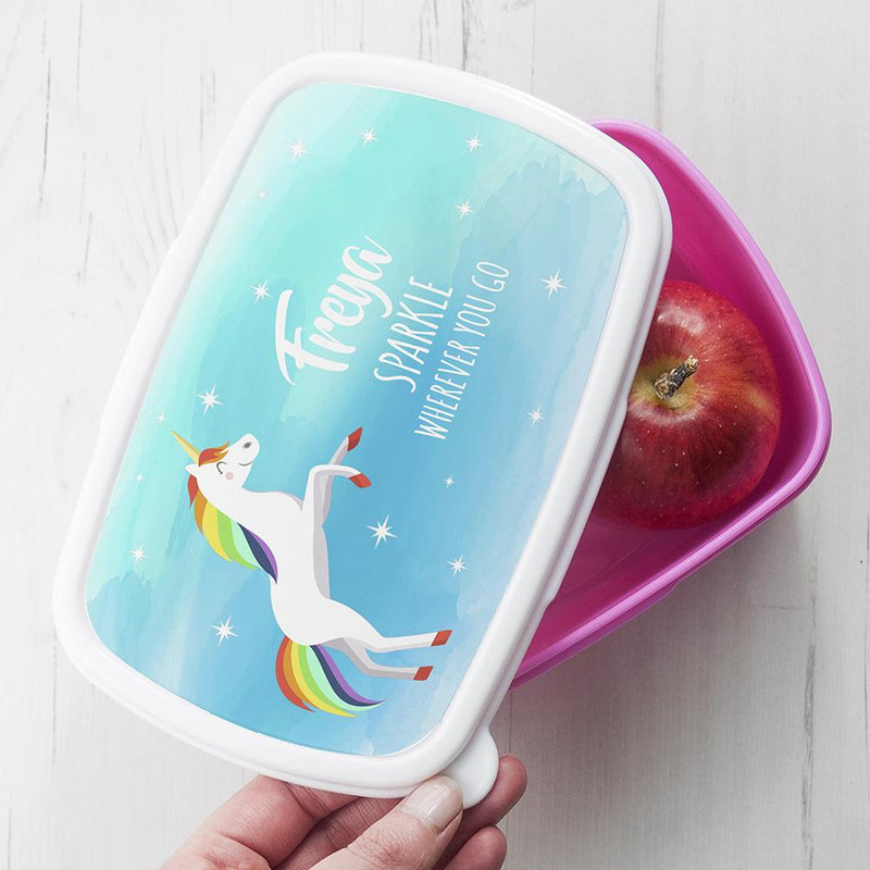Treat Personalised Magical Unicorn Lunch Box