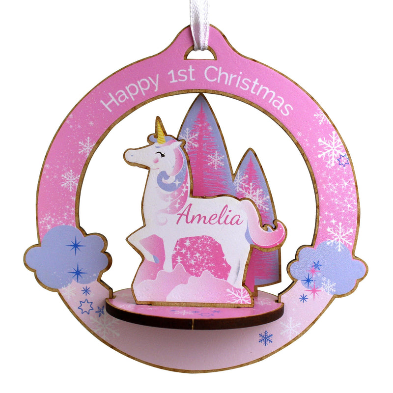 Personalised Memento Wooden Personalised Make Your Own Unicorn 3D Decoration Kit