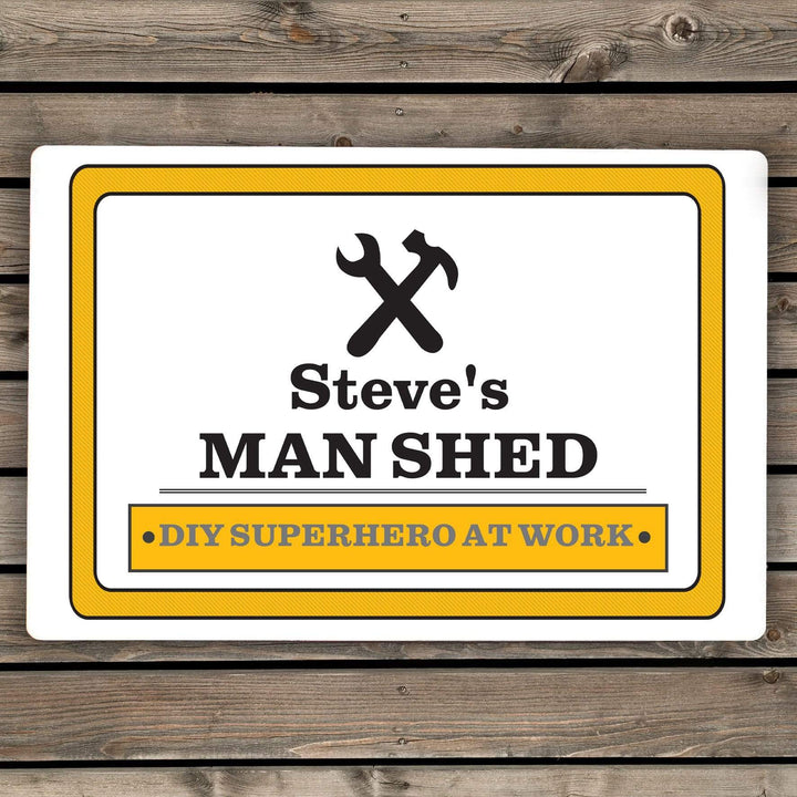 Personalised Memento Hanging Decorations &amp; Signs Personalised Man At Work Sign