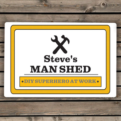 Personalised Memento Hanging Decorations & Signs Personalised Man At Work Sign