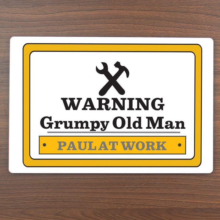 Personalised Memento Hanging Decorations &amp; Signs Personalised Man At Work Sign