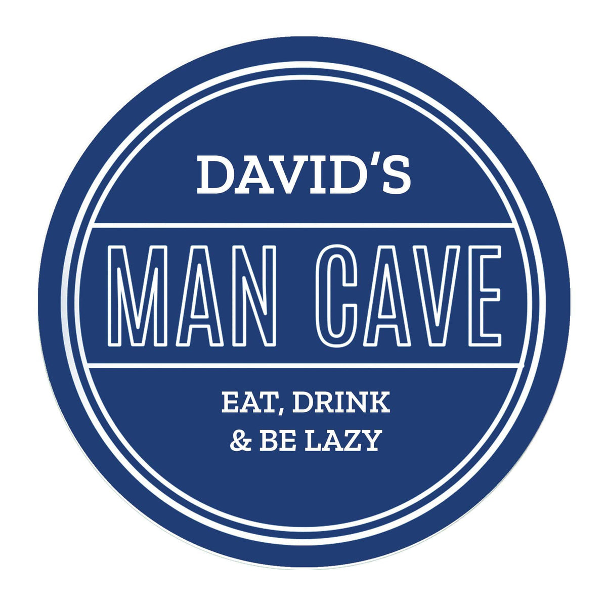 Personalised Memento Hanging Decorations & Signs Personalised Man Cave Heritage Plaque