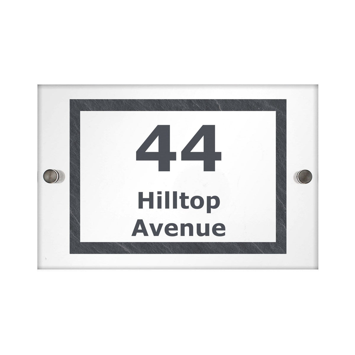 Personalised Memento Hanging Decorations & Signs Personalised Marble Acrylic House Sign