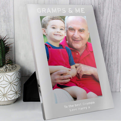 Personalised Memento Photo Frames, Albums and Guestbooks Personalised & Me 5x7 Silver Photo Frame