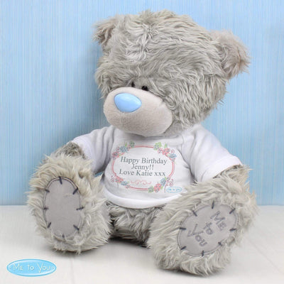 Personalised Memento Plush Personalised Me To You Bear 'Floral'
