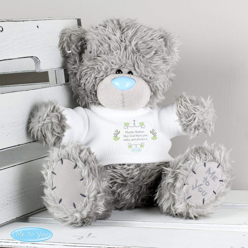 Personalised Memento Plush Personalised Me To You Bear Religious Cross