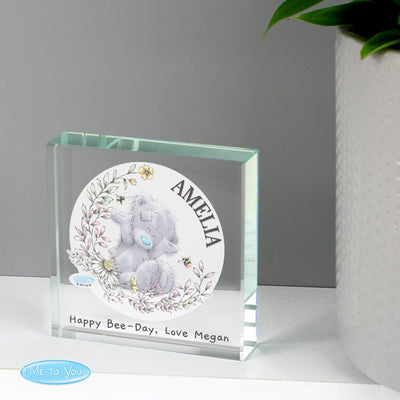 Personalised Memento Ornaments Personalised Me to You Bees Large Crystal Token