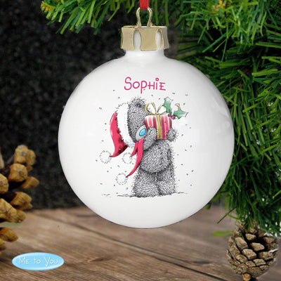 Personalised Memento Personalised Me To You Christmas Bauble