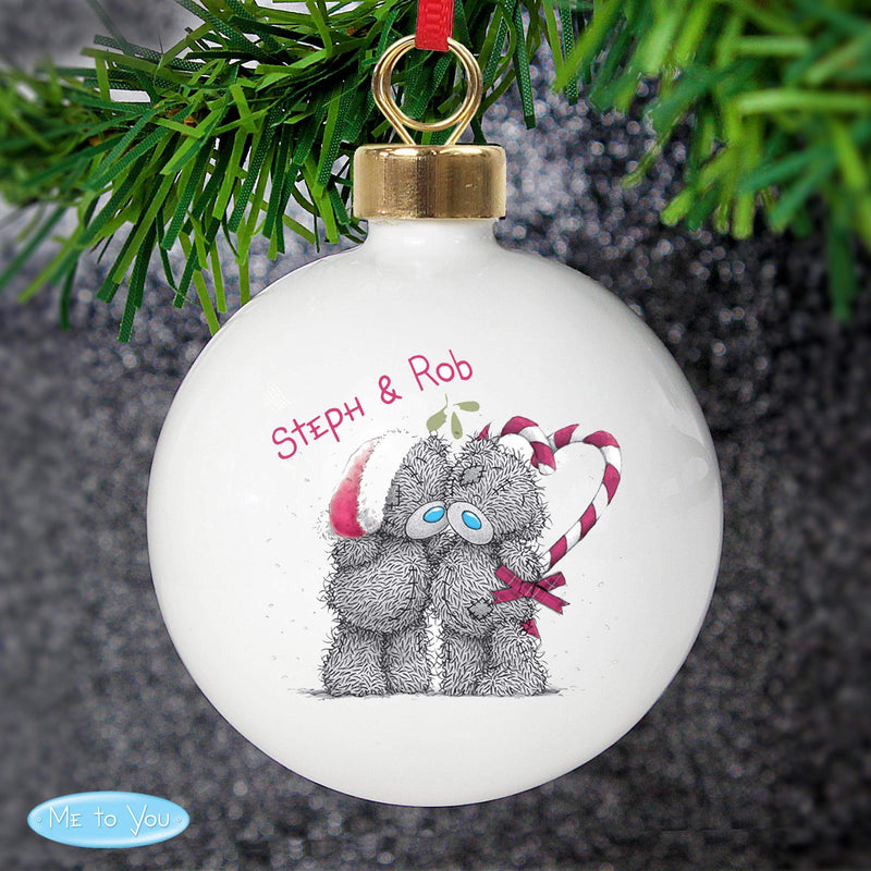 Personalised Memento Personalised Me To You Couple Christmas Bauble