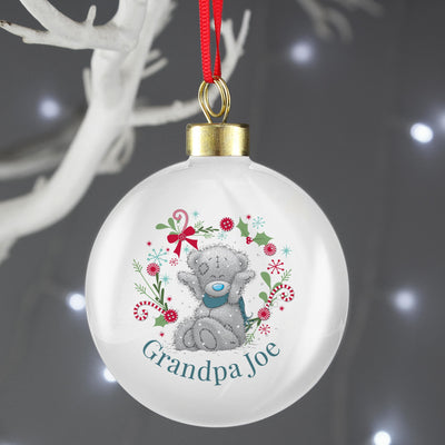 Personalised Memento Personalised Me To You 'For Grandad, Dad' Christmas Bauble