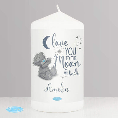 Personalised Memento Candles & Reed Diffusers Personalised Me to You 'Love You to the Moon and Back' Pillar Candle
