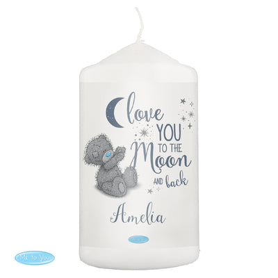 Personalised Memento Candles & Reed Diffusers Personalised Me to You 'Love You to the Moon and Back' Pillar Candle