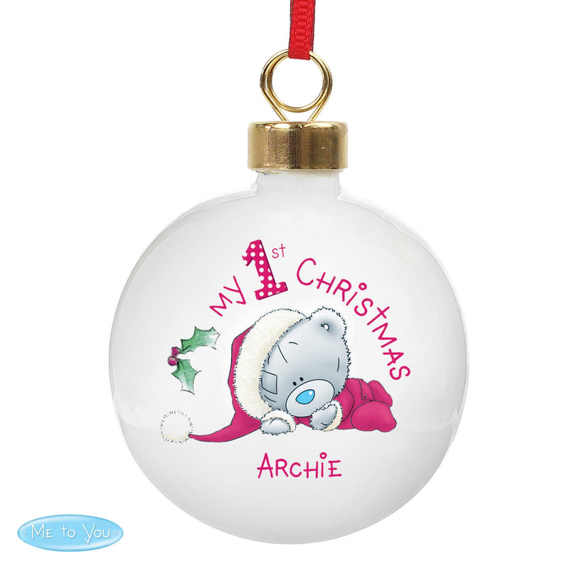 Personalised Memento Personalised Me To You My 1st Christmas Bauble