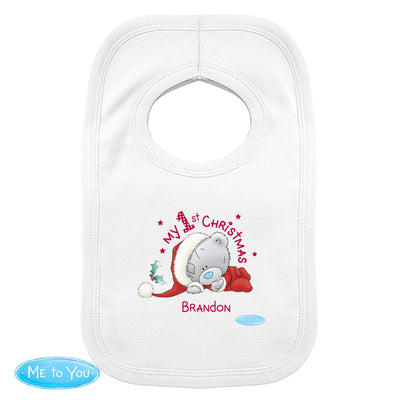 Personalised Memento Mealtime Essentials Personalised Me To You My 1st Christmas Bib