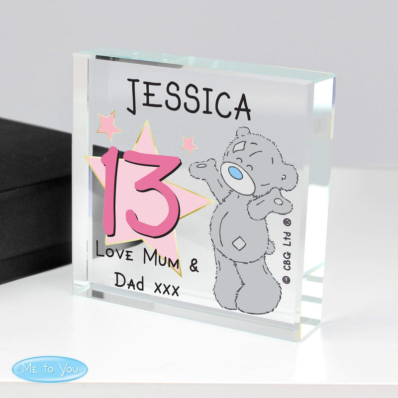 Personalised Memento Personalised Me To You Sparkle & Shine Birthday Large Crystal Token
